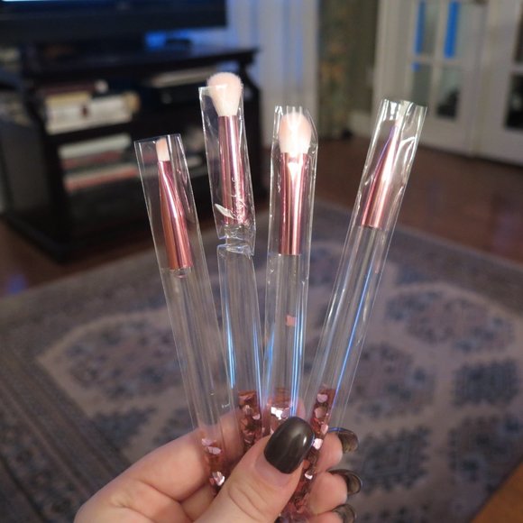 GLAMIERRE Pink Luxe Glitter Eye Brush Collection - Picture 2 of 3